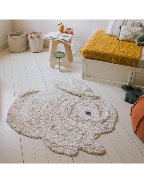 Washable Animal Rug Bunny