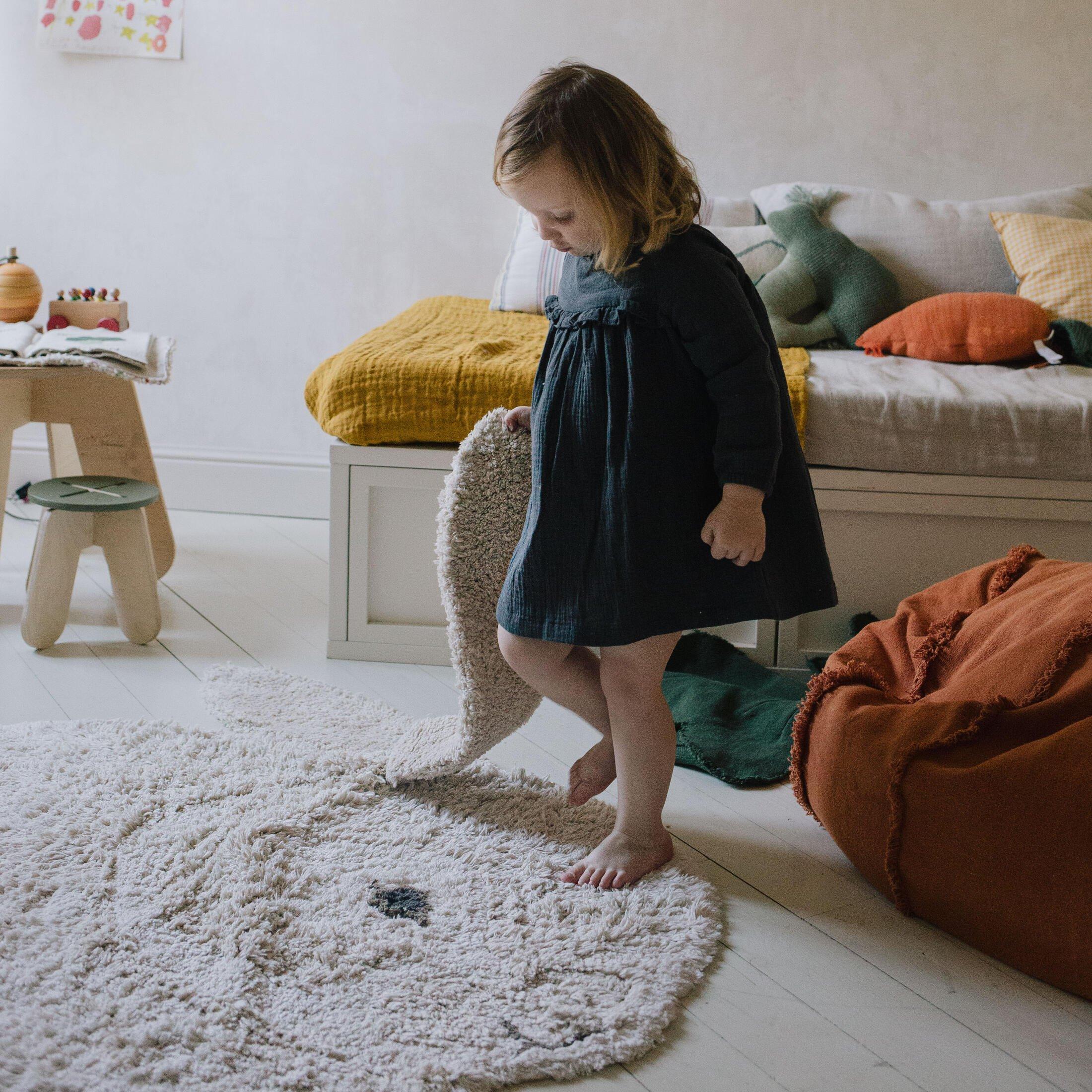 Washable Animal Rug Bunny image number 2