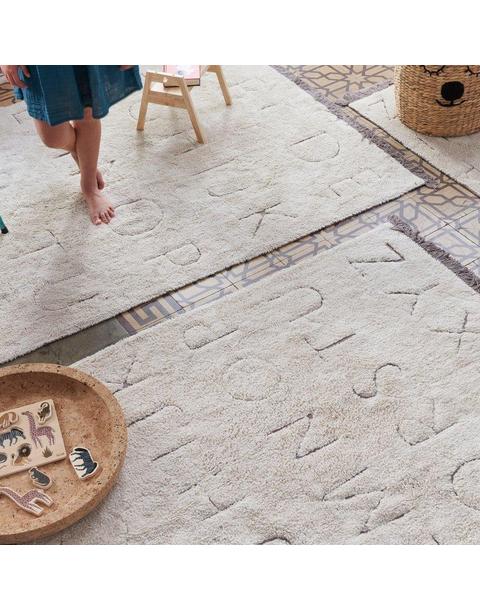 RugCycled Washable Rug ABC