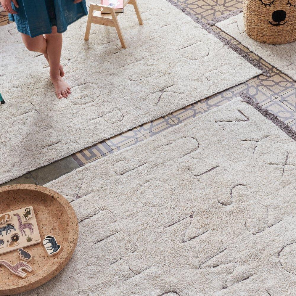 RugCycled Washable Rug ABC image number 1