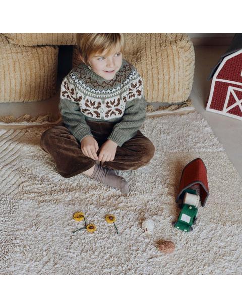Washable Play Rug Farm Fields