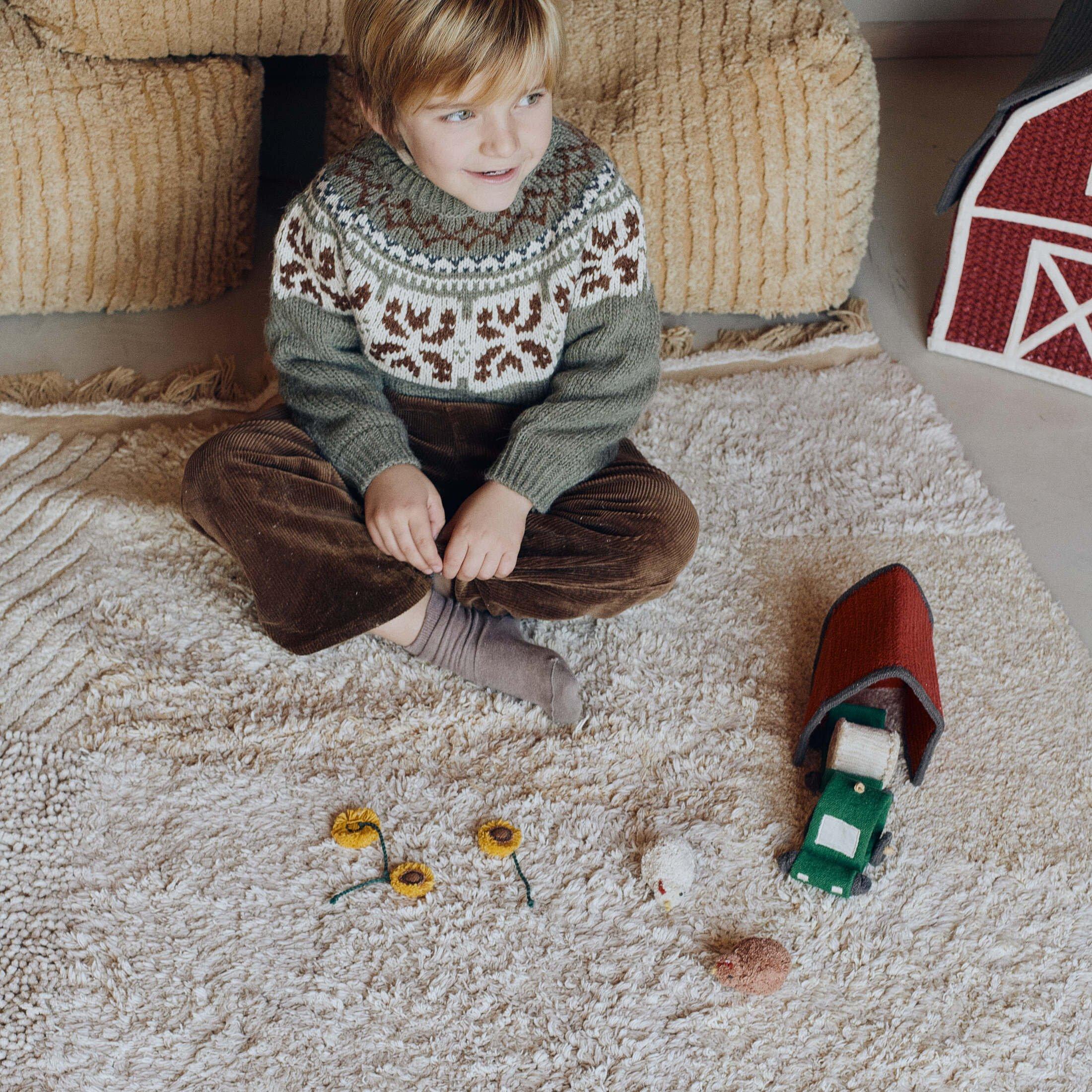 Washable Play Rug  Farm Fields image number 1
