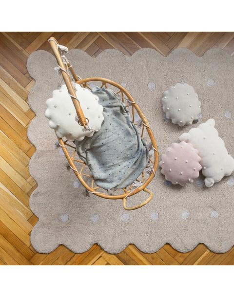Washable Rug Biscuit Beige