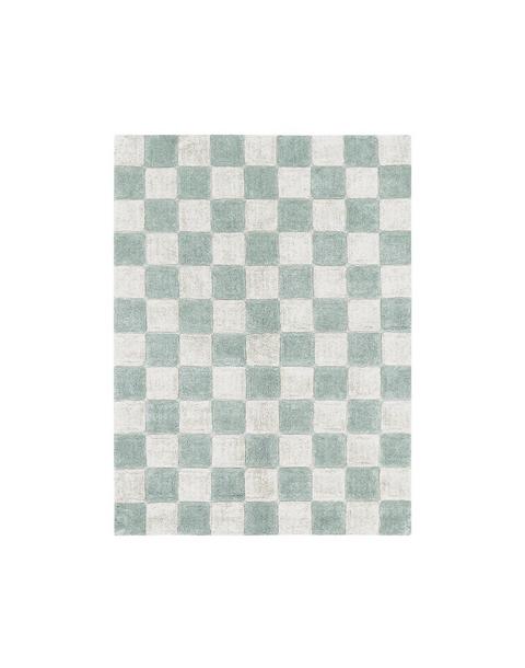 Washable Rug Kitchen Tiles Blue Sage