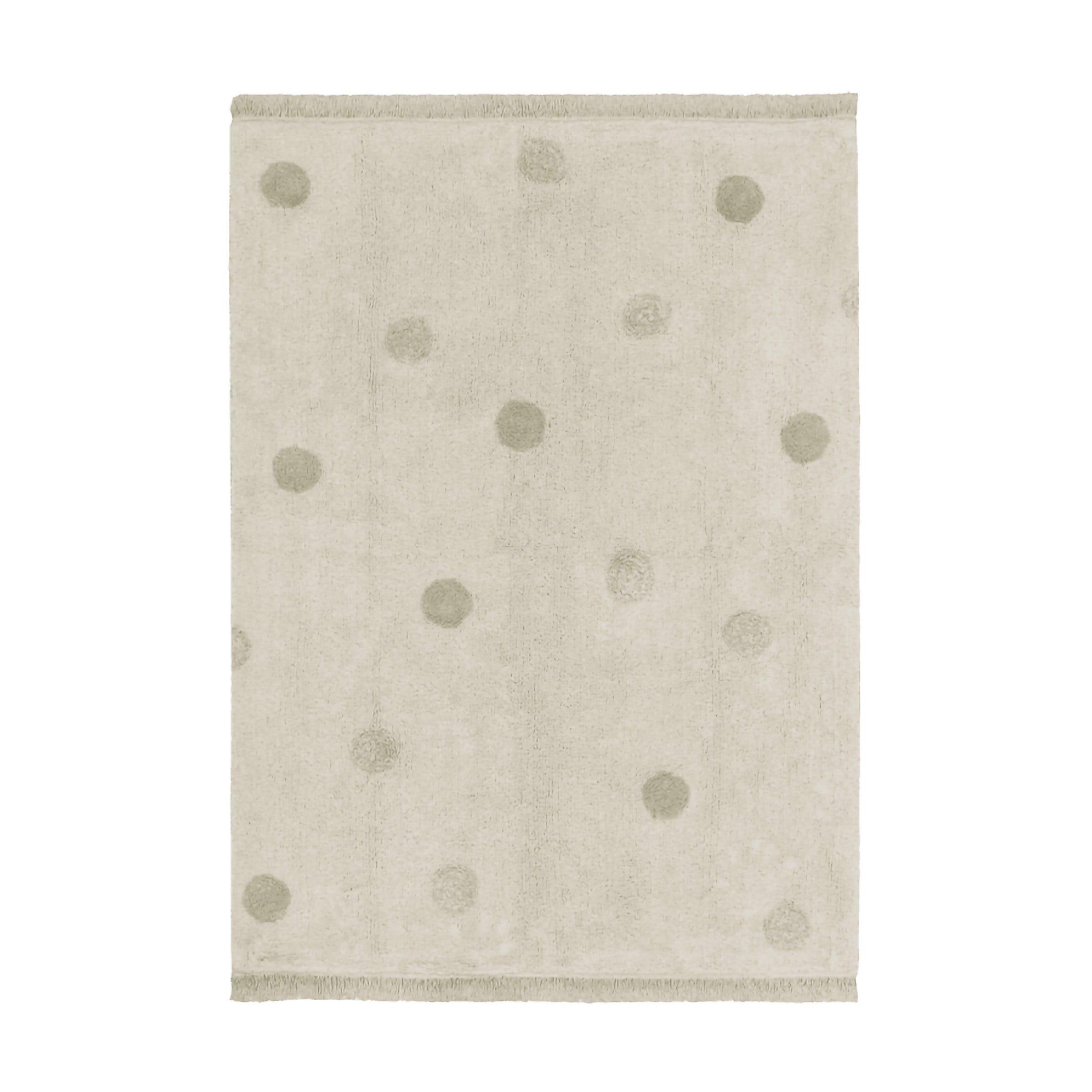 Washable Rug Hippy Dots Olive