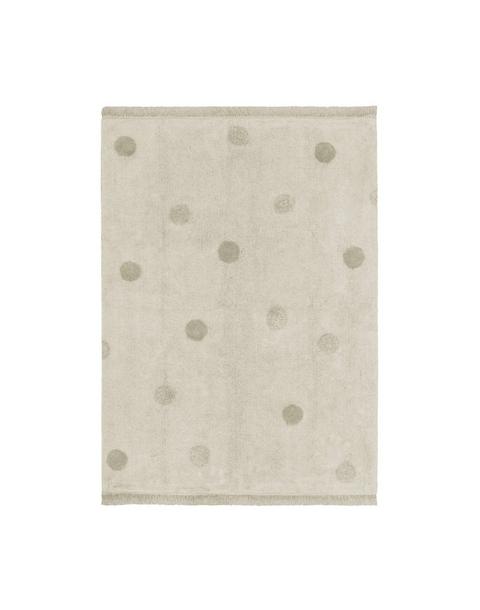 Washable Rug Hippy Dots Olive
