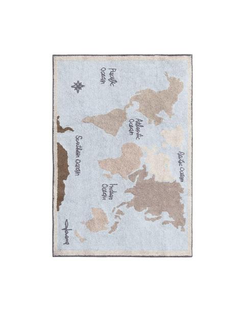 Washable Rug Vintage Map