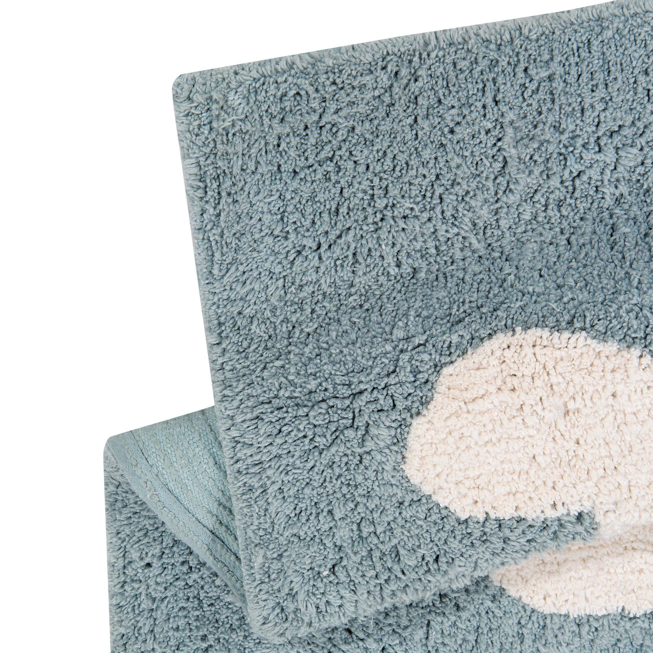 Washable Rug Clouds Vintage Blue image number 3