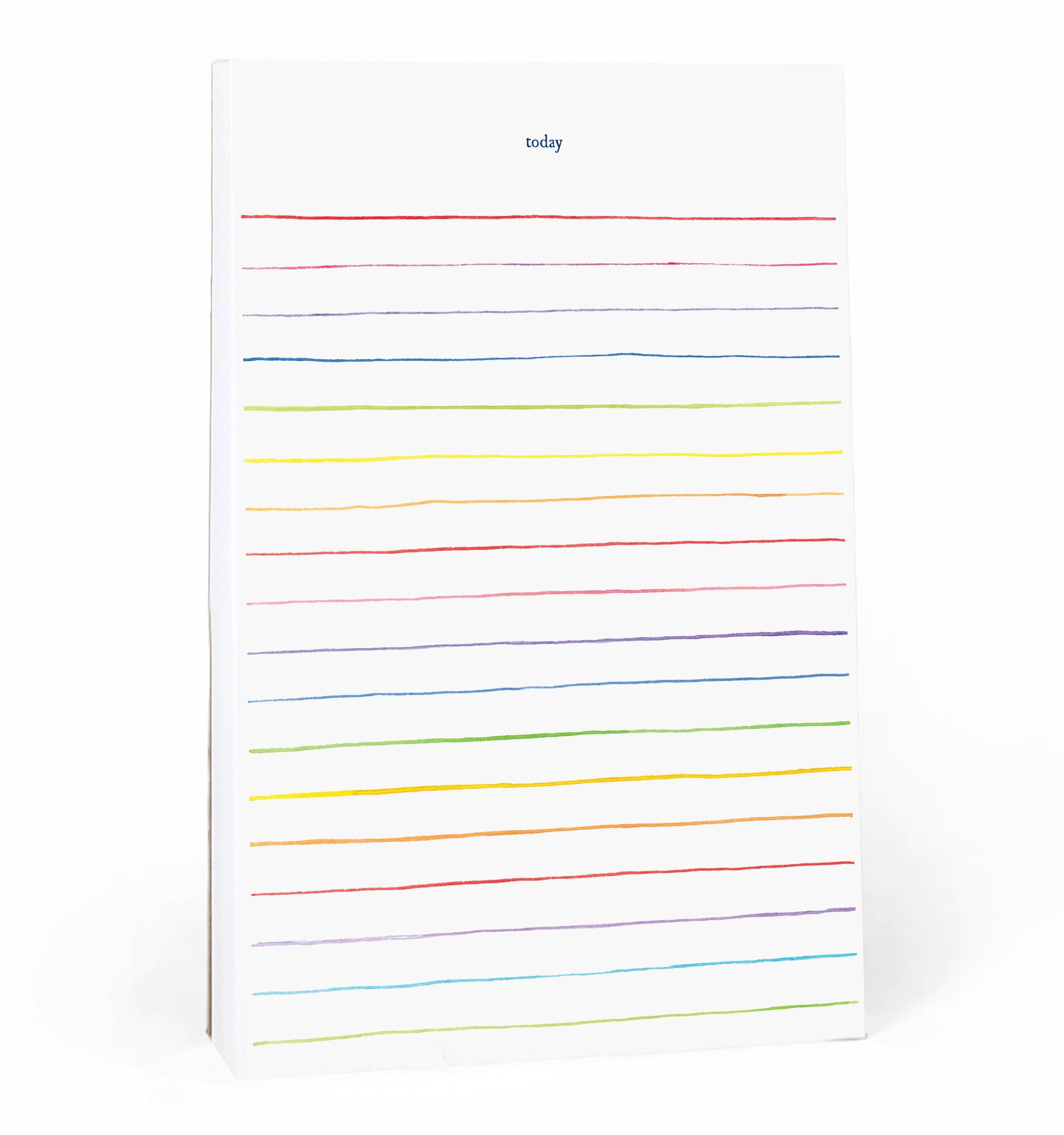 Multi-Stripe Notepad
