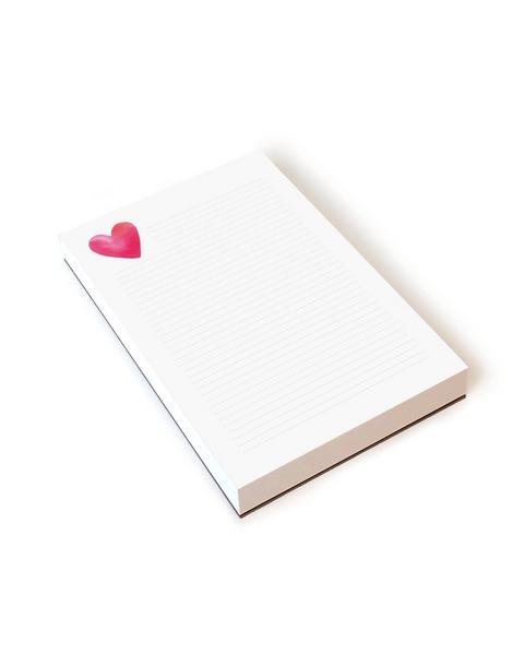 Heart Lined Notepad