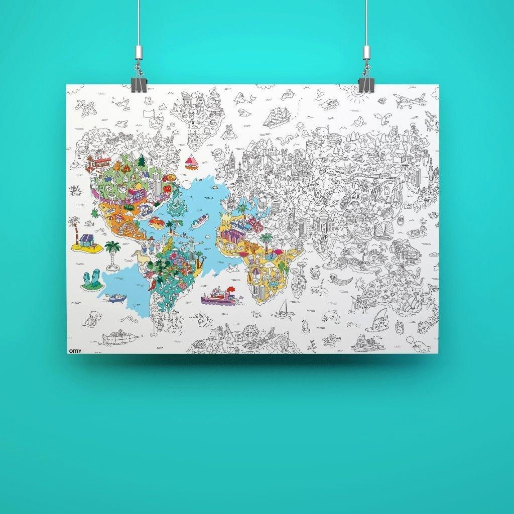 Giant Coloring Poster Atlas image number 1