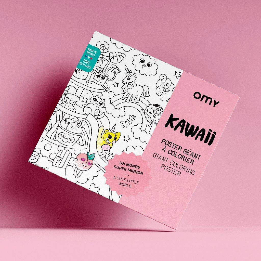 Giant Coloring Poster Kawaii