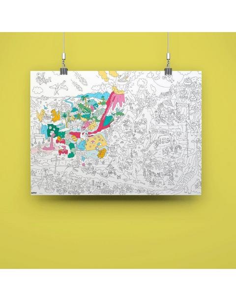 Giant Coloring Poster Dino
