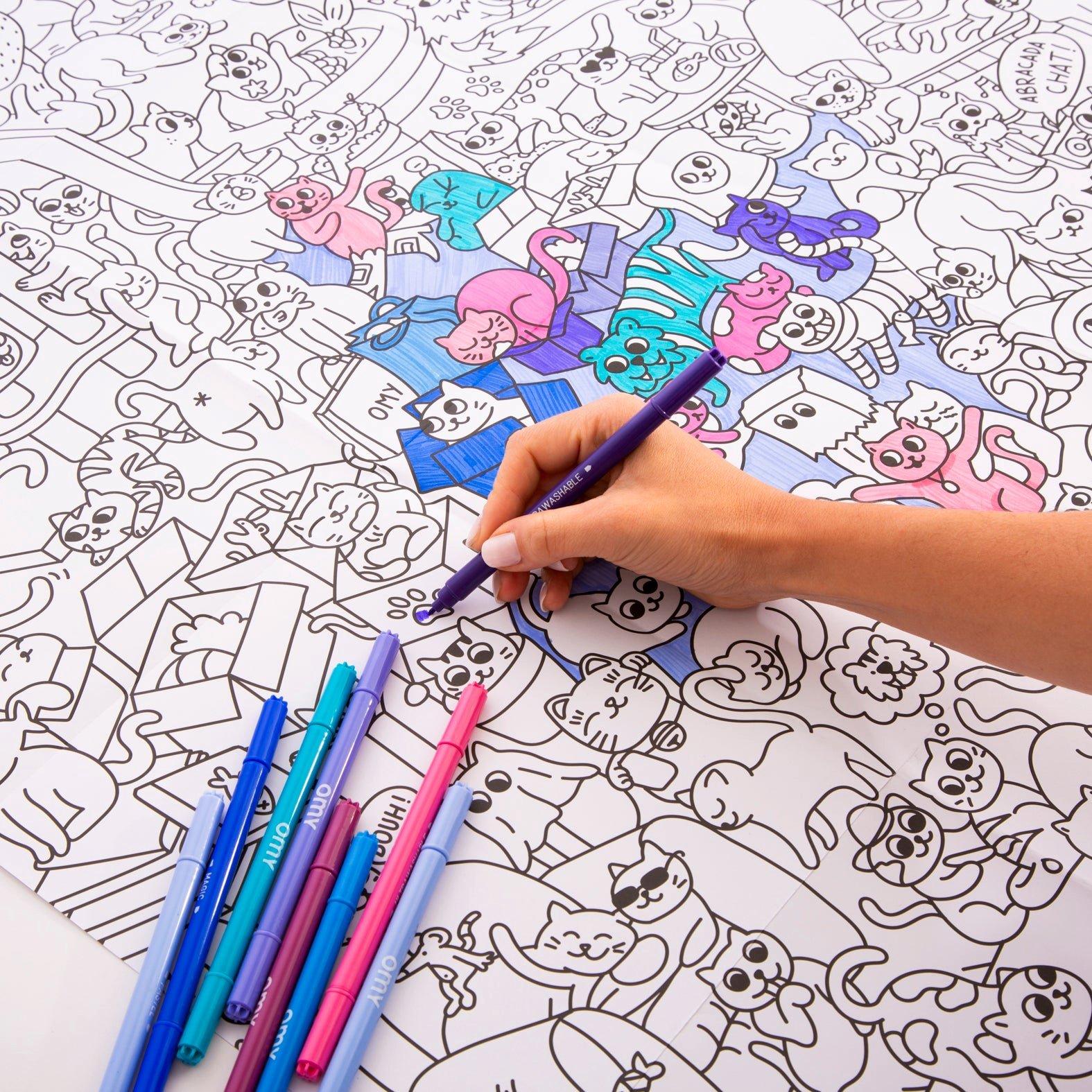 Giant Coloring Poster Kitty image number 2