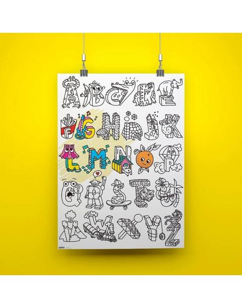 Giant Coloring Poster ABC