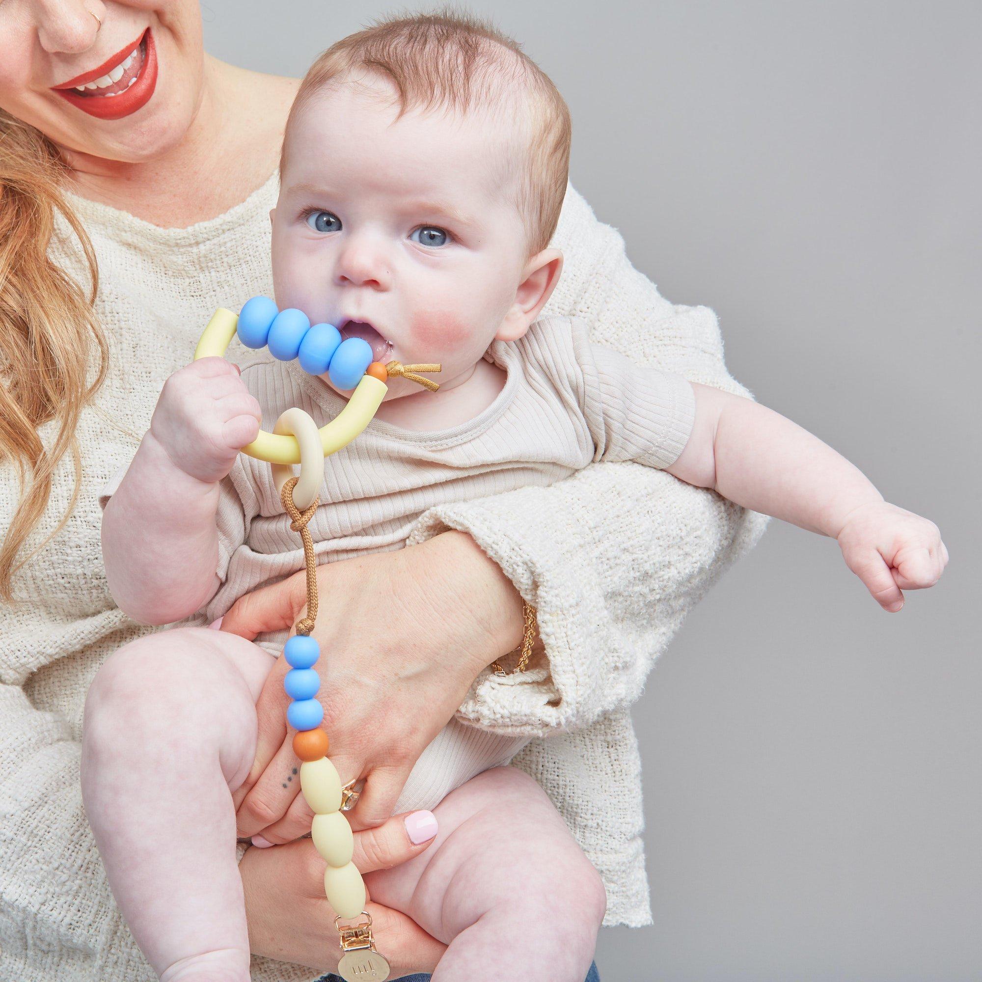 Bluebell Arch Ring Teether + Clip Set image number 1