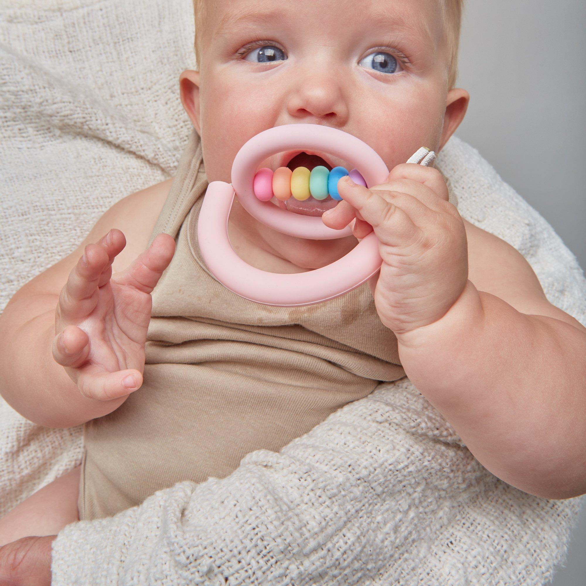 Rainbow Sherbet Orbit Teether image number 2