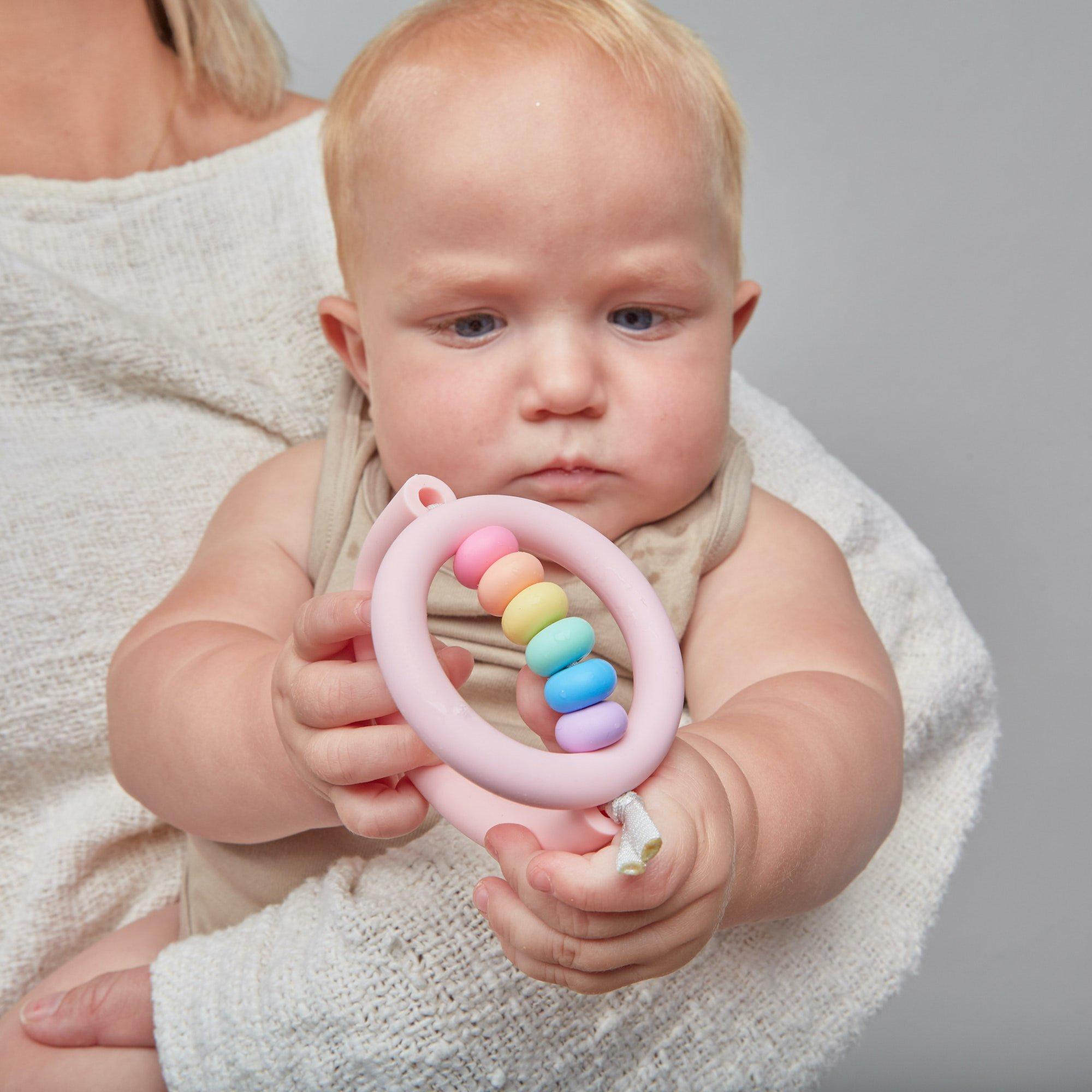 Rainbow Sherbet Orbit Teether image number 1
