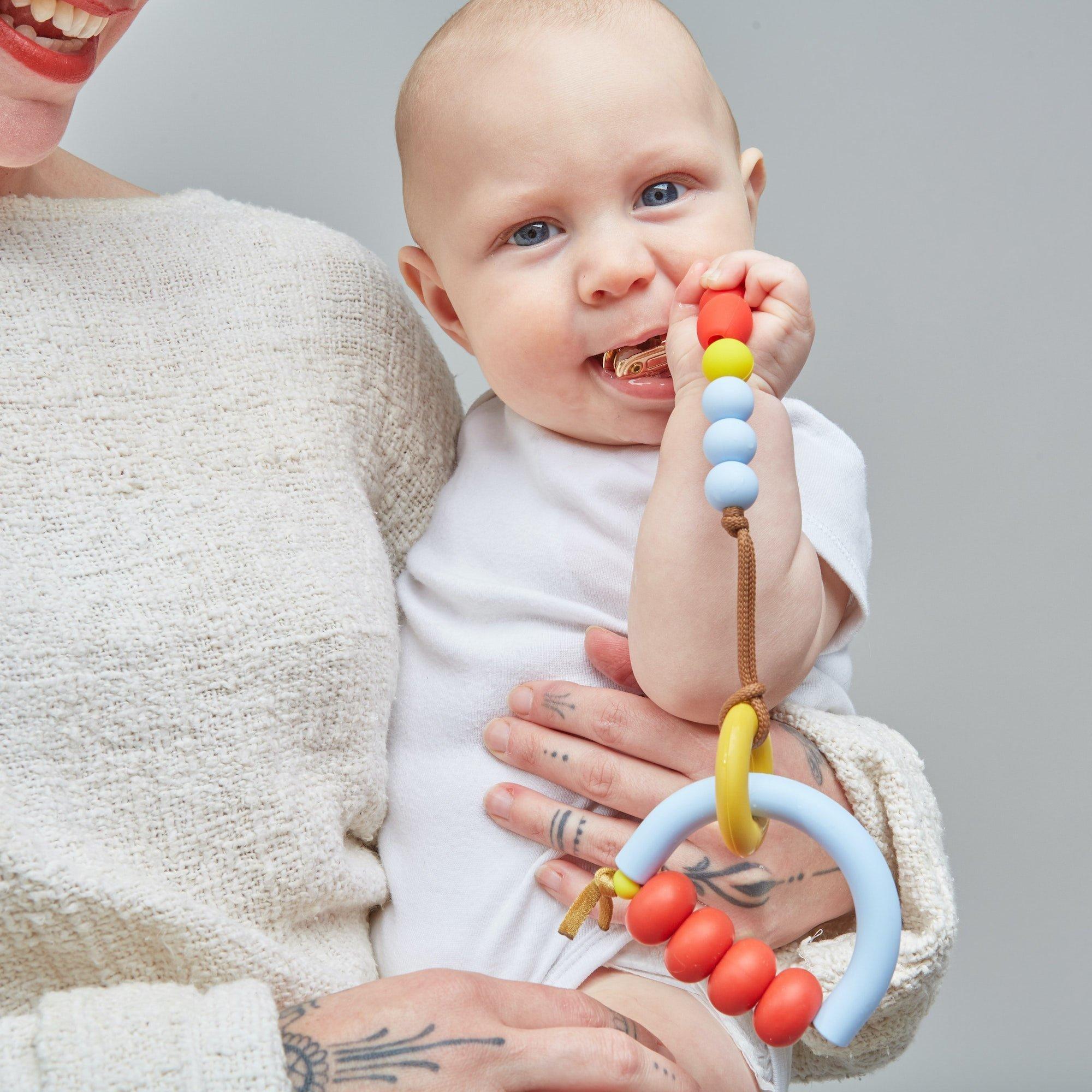 Primary Arch Ring Teether + Clip Set image number 2