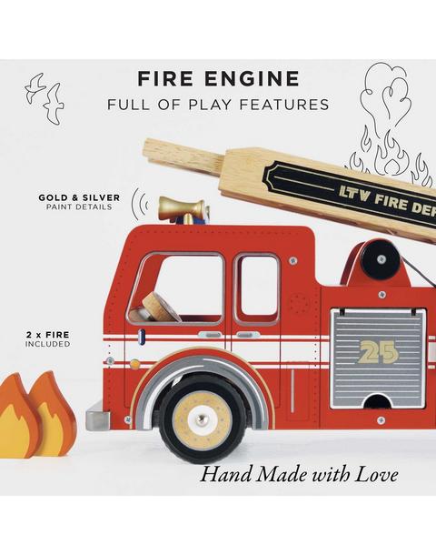 Fire Engine with Firefighters