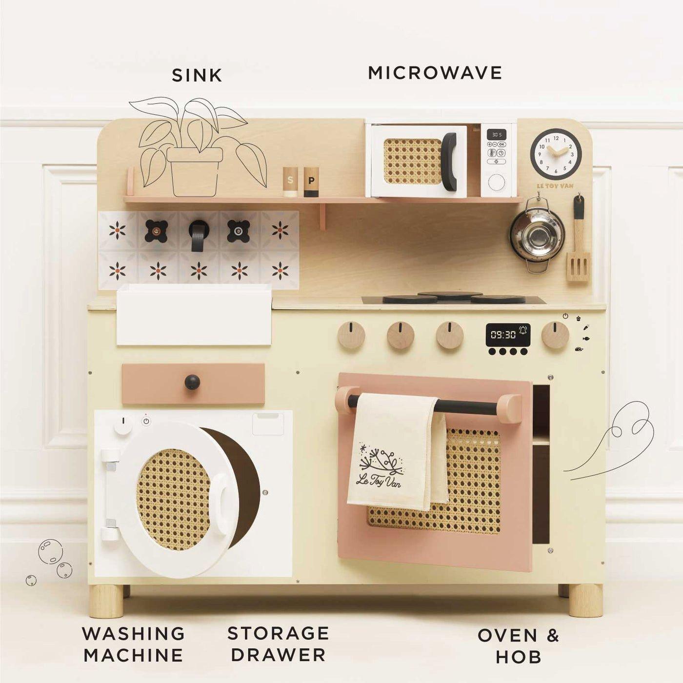 Family Size Wooden Play Kitchen image number 1