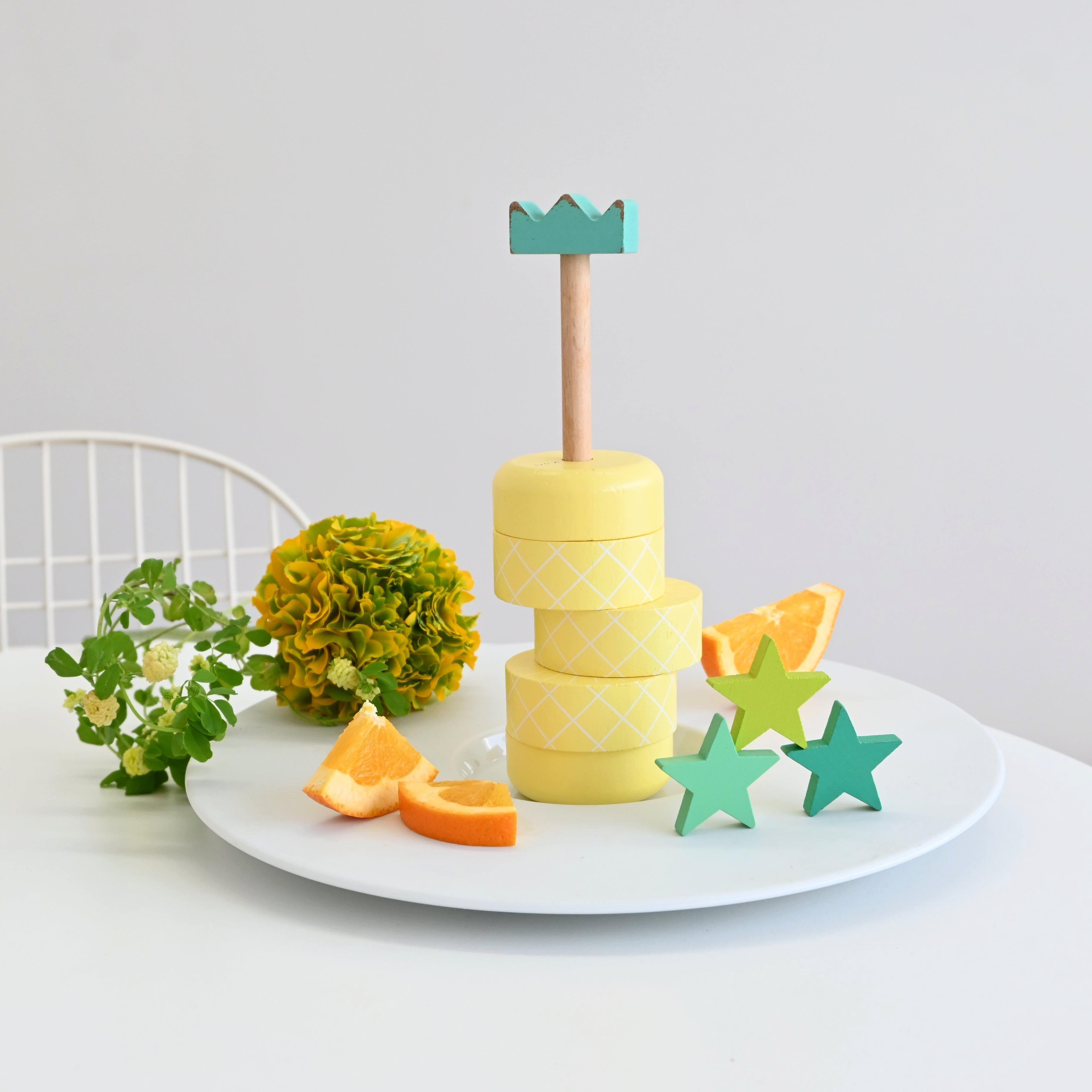 Pineapple Topple Game & Stacker - Yellow image number 3