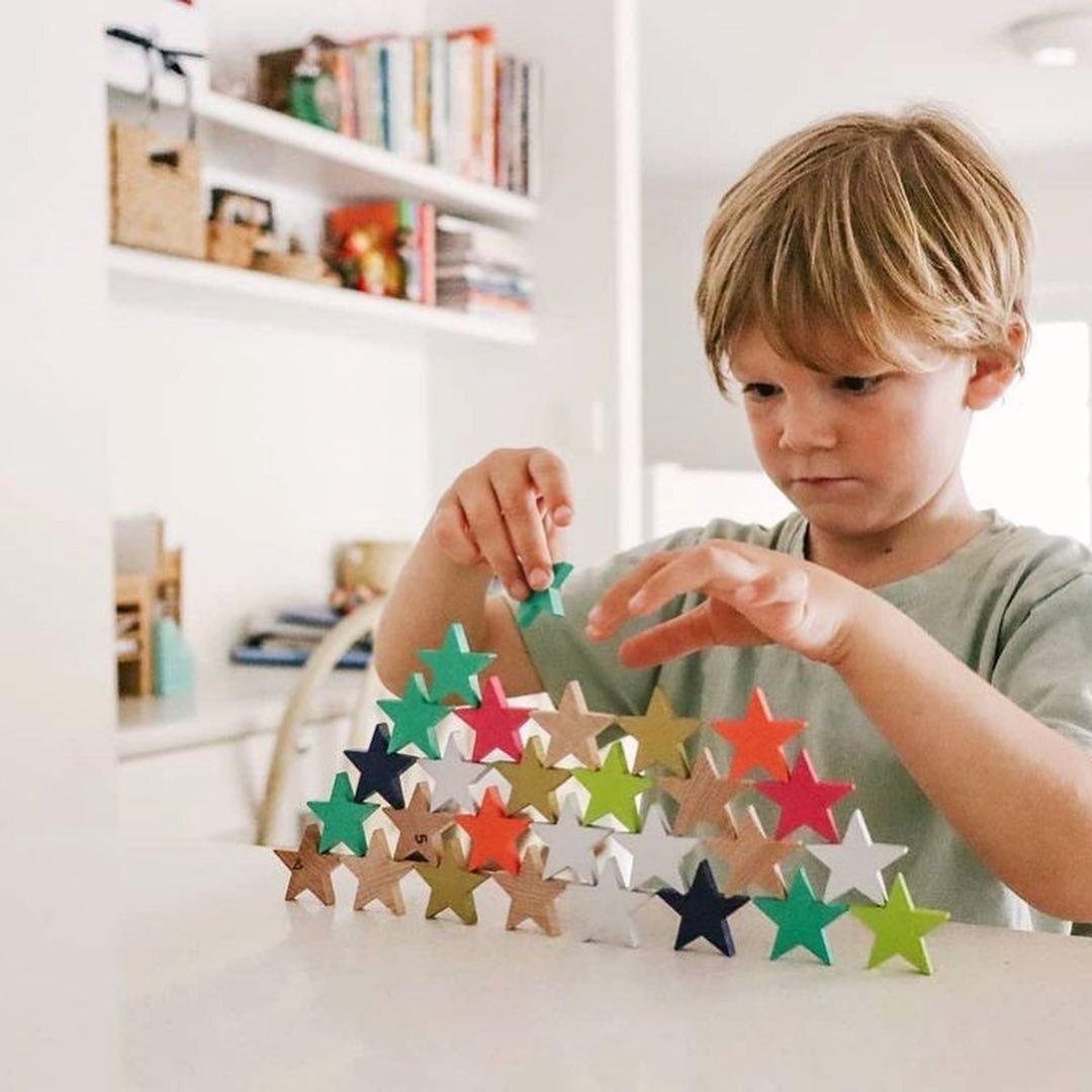 Tanabata Wooden Star Dominoes
