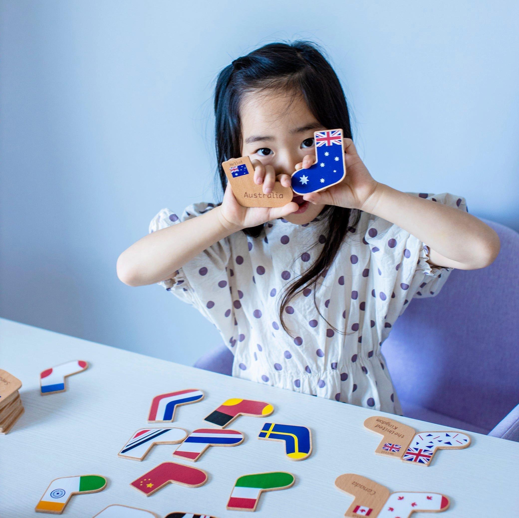 Step To The World - Hand Crafted Wooden Memory Game image number 1