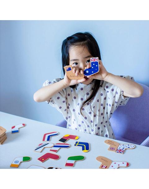 Step To The World - Hand Crafted Wooden Memory Game