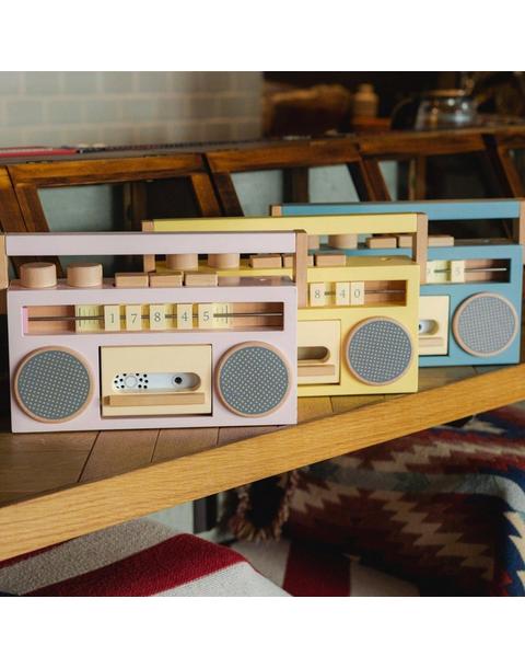 Retro Tape Recorder Boombox - Pink