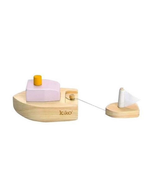 Ofune Wind-Up Wooden Boat - Lavender