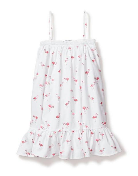 Girl's Twill Lily Nightgown in Flamingos
