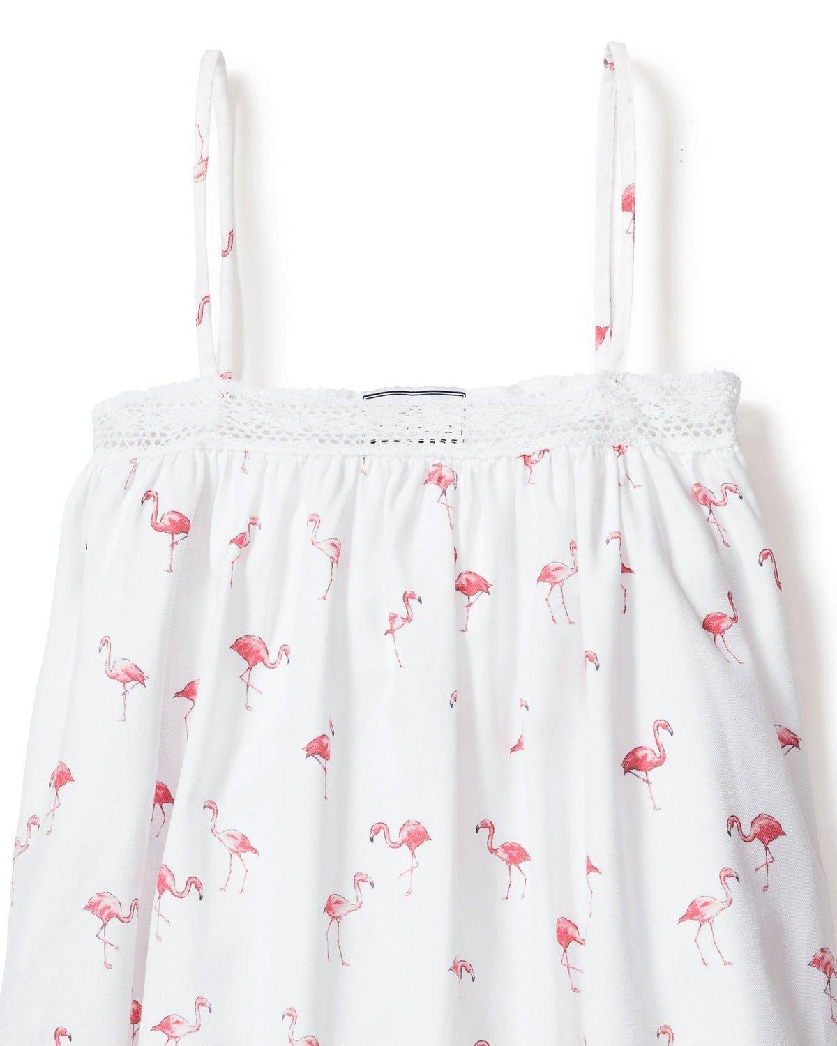 Girl's Twill Lily Nightgown in Flamingos image number 1