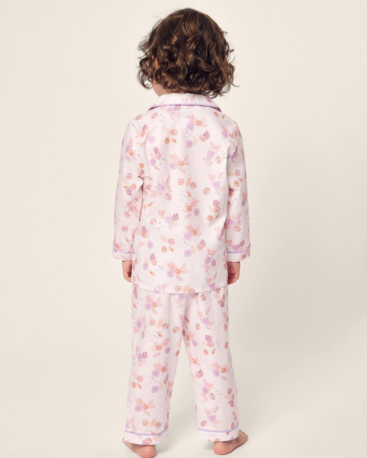Kid's Twill Pajama Set in Seashell Splendor image number 2