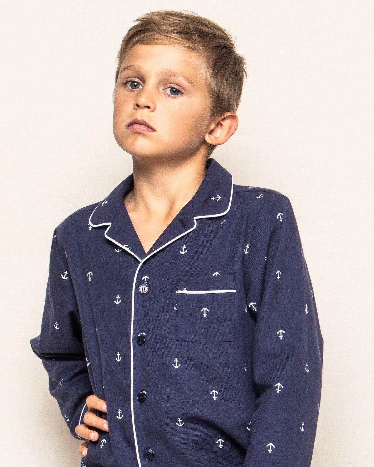 Kid's Pajama Set in Portsmouth Anchors image number 2