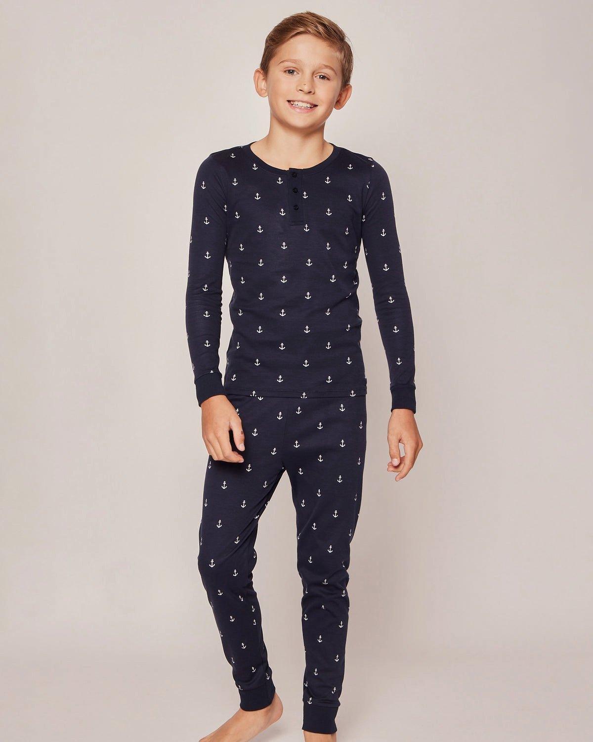 Kid's Snug Fit Pajama Set in Portsmouth Anchors image number 1