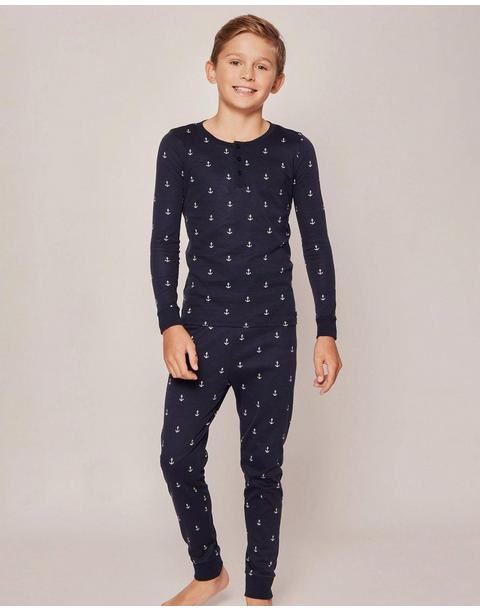 Kid's Snug Fit Pajama Set in Portsmouth Anchors