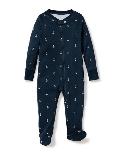 Baby's Pima Romper in Portsmouth Anchors
