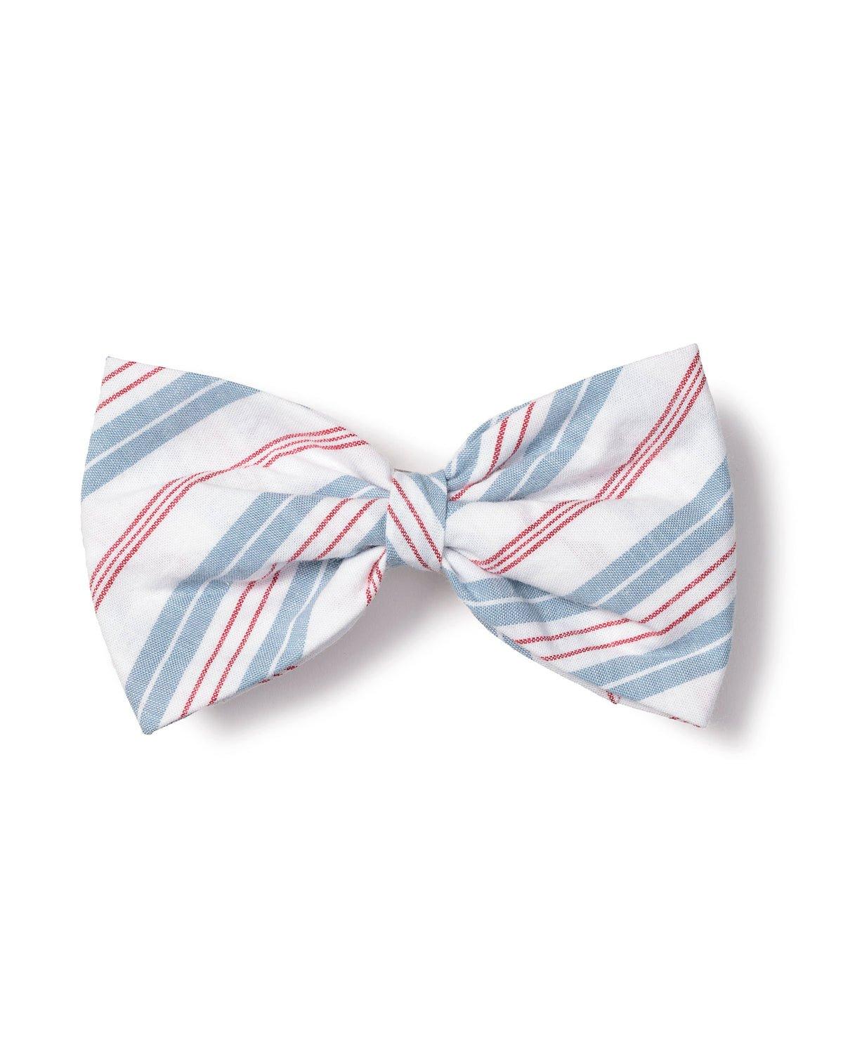 Dog Bow Tie in Vintage French Stripes