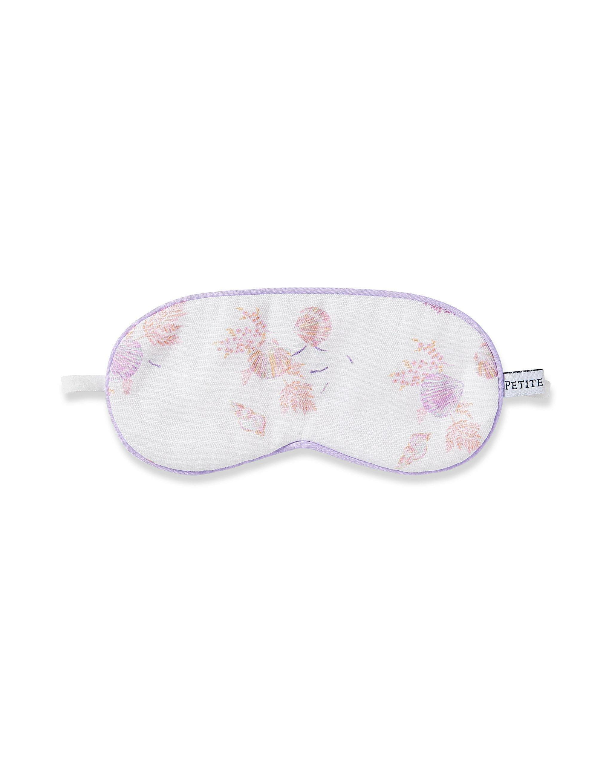Kid's Twill Sleep Mask in Seashell Splendor
