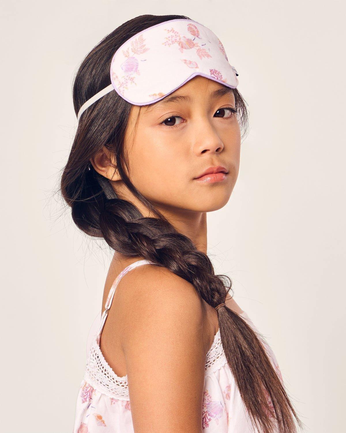 Kid's Twill Sleep Mask in Seashell Splendor image number 1