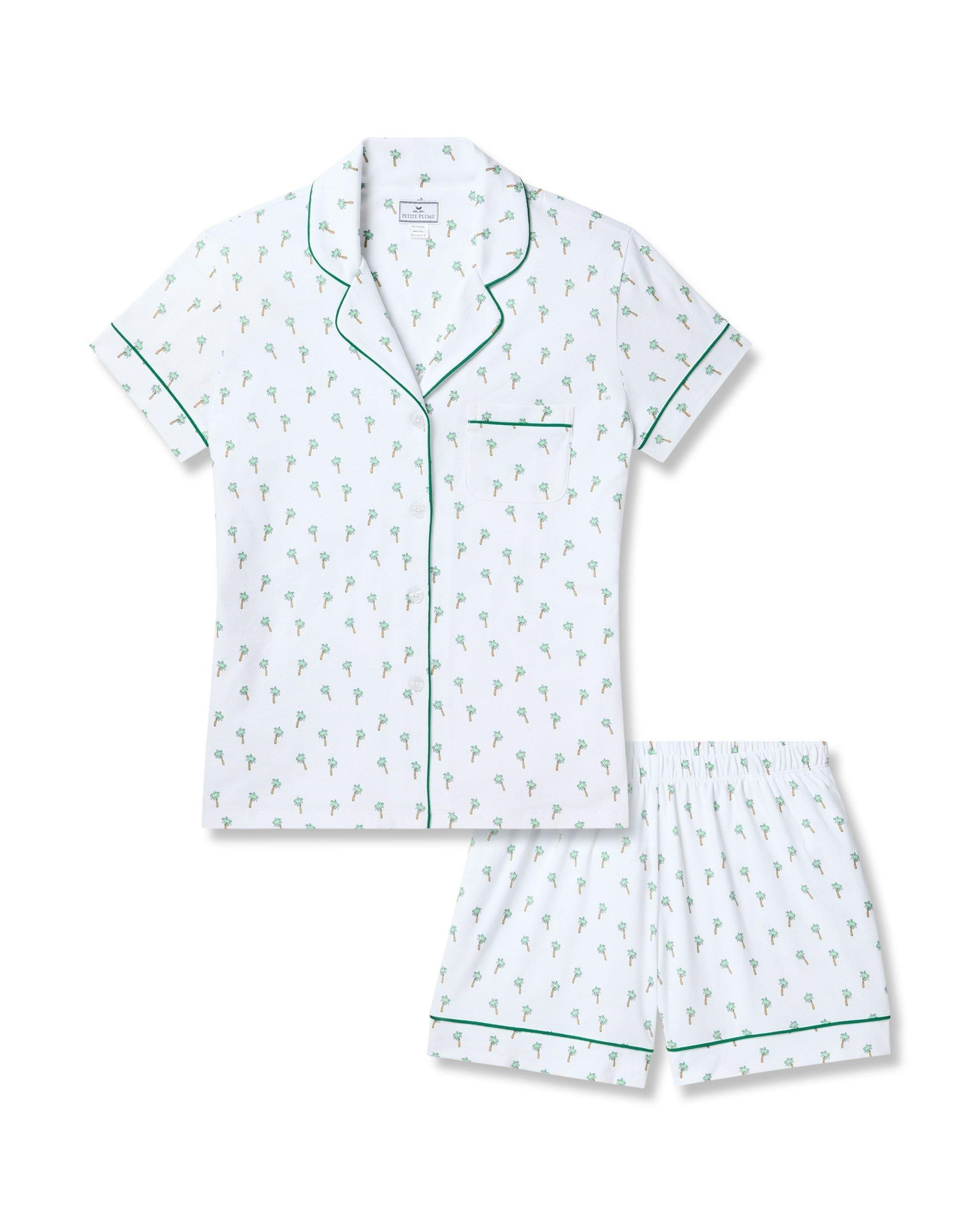 Women's Pima Short Pajama Set in Palmier