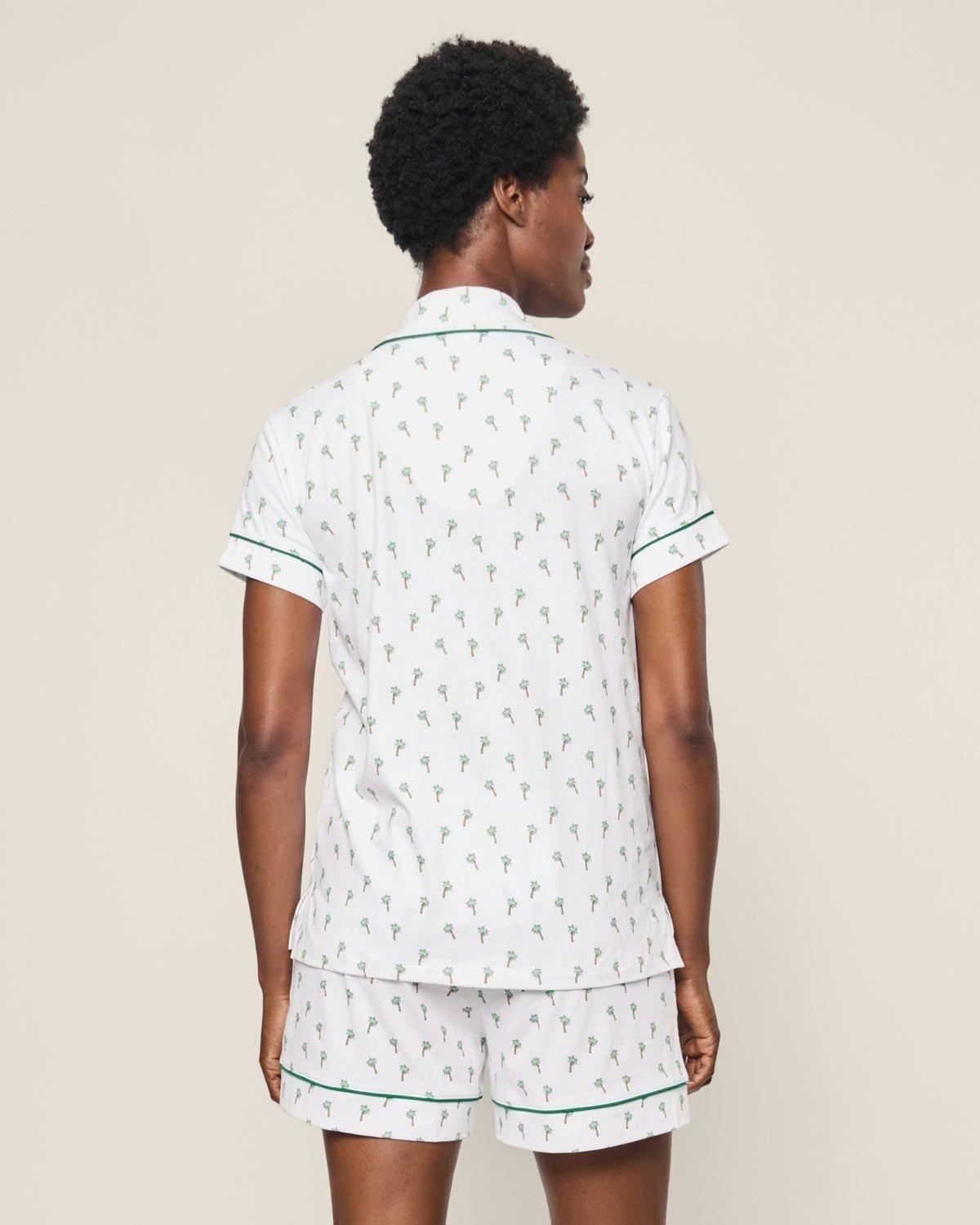 Women's Pima Short Pajama Set in Palmier image number 2