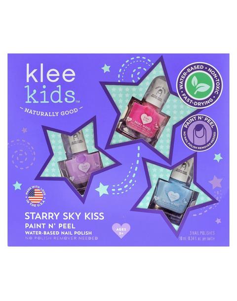 Starry Sky Kiss - Kids Water-Based Nail Polish Set