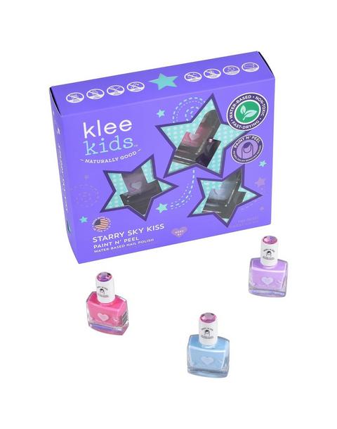 Starry Sky Kiss - Kids Water-Based Nail Polish Set