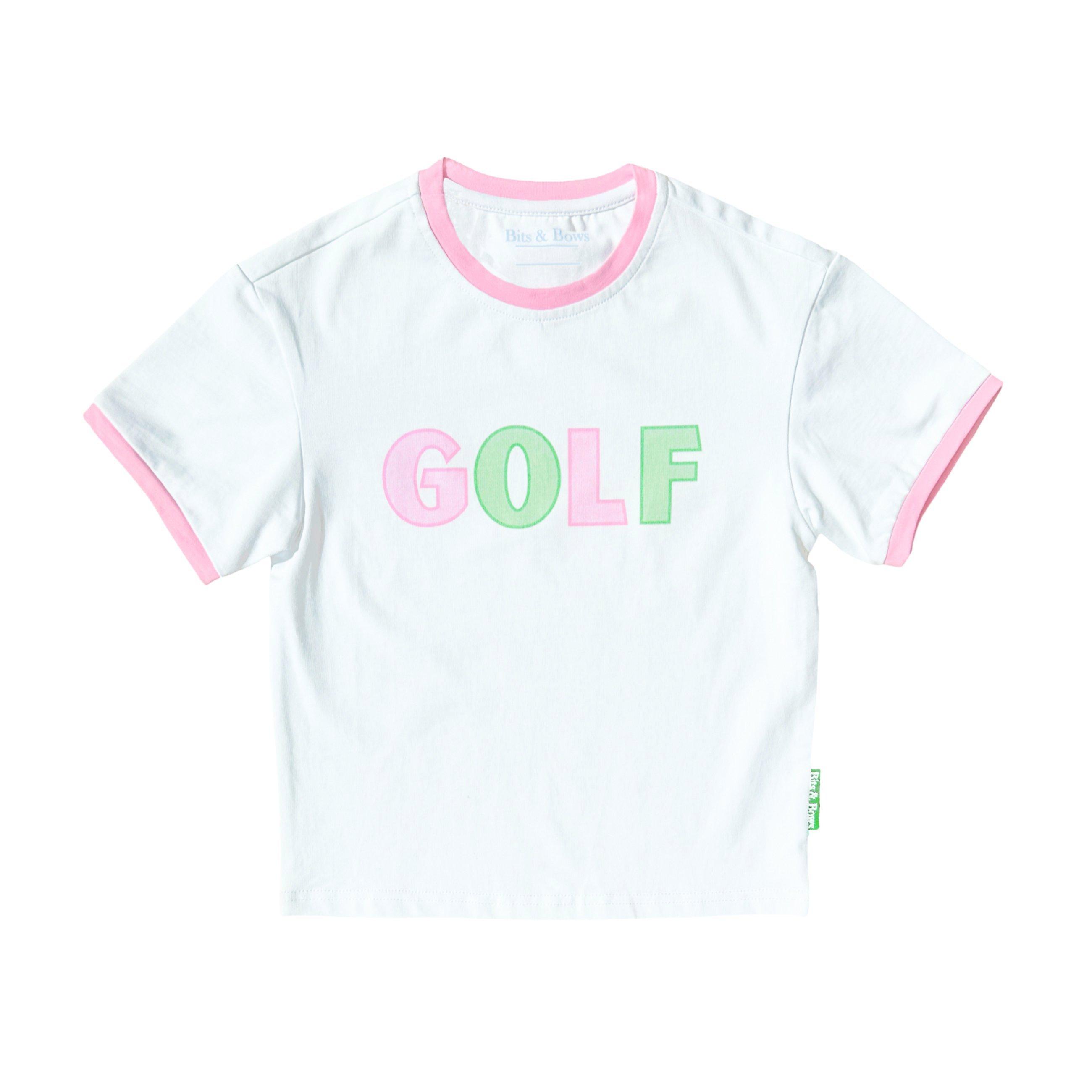 Golf Crewneck T-Shirt, Pink