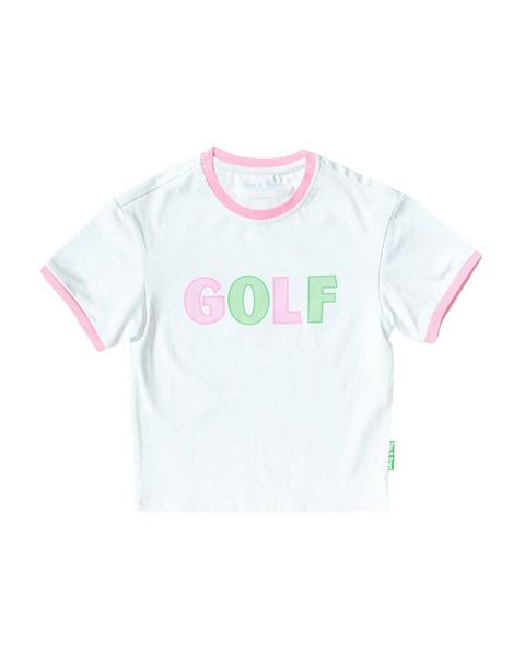 Golf Crewneck T-Shirt, Pink