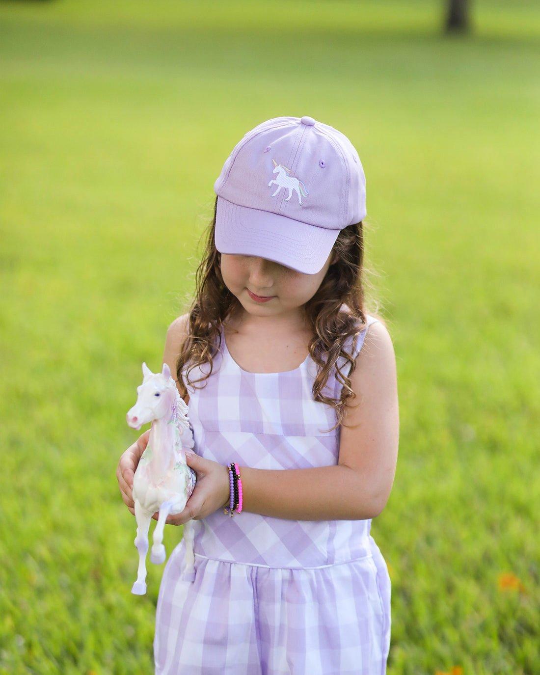 Rainbow Unicorn Bow Baseball Hat image number 3