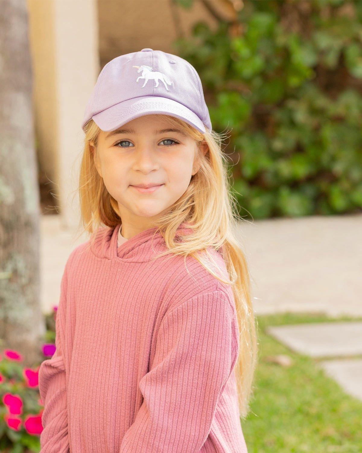 Rainbow Unicorn Bow Baseball Hat image number 1