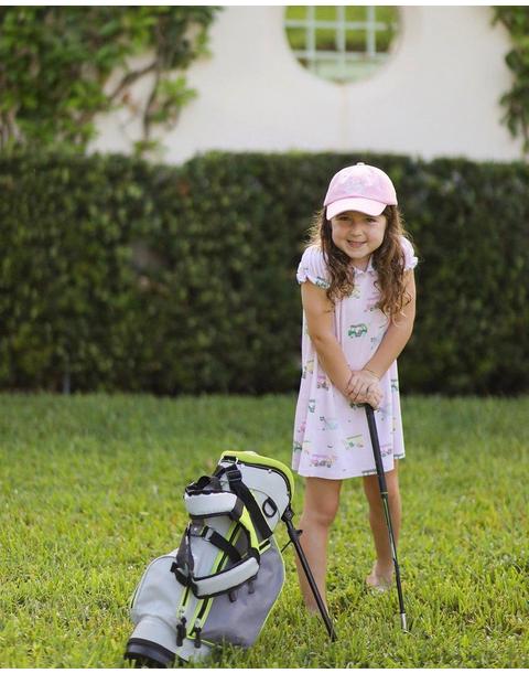 Rainbow Golf Cart Bow Baseball Hat